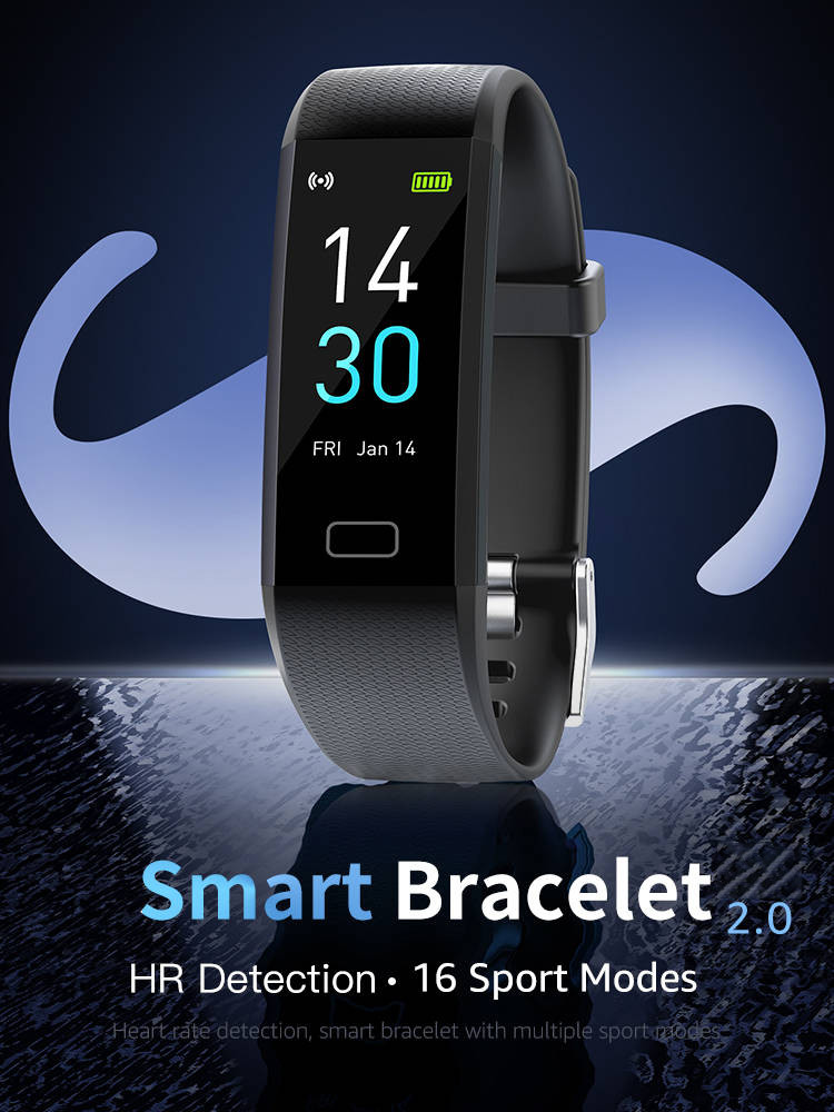 TPU Strap Bluetooth Smart Bracelet BLE5.0 210mm Wristband