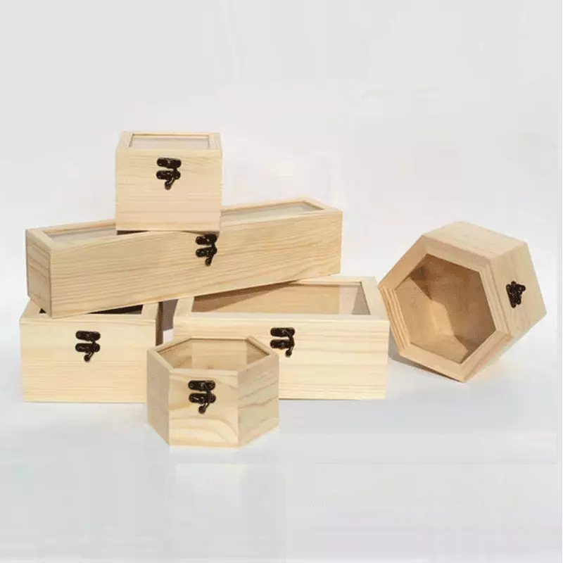 Custom Solid Wood Storage Boxes Different Style Wooden Jewelry Box