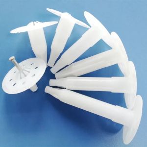HDPE Hammer in Wall Insulation Anchors with Custom Logo Flat Head and Various