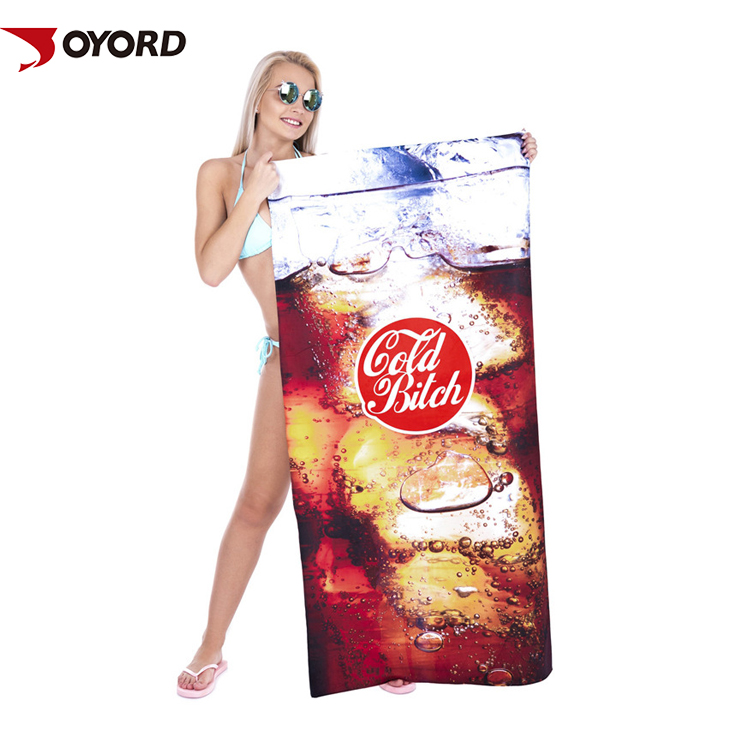 OEM ODM Service Sublimated Beach Towels Adults Size 3D Presonal Customized Pattern