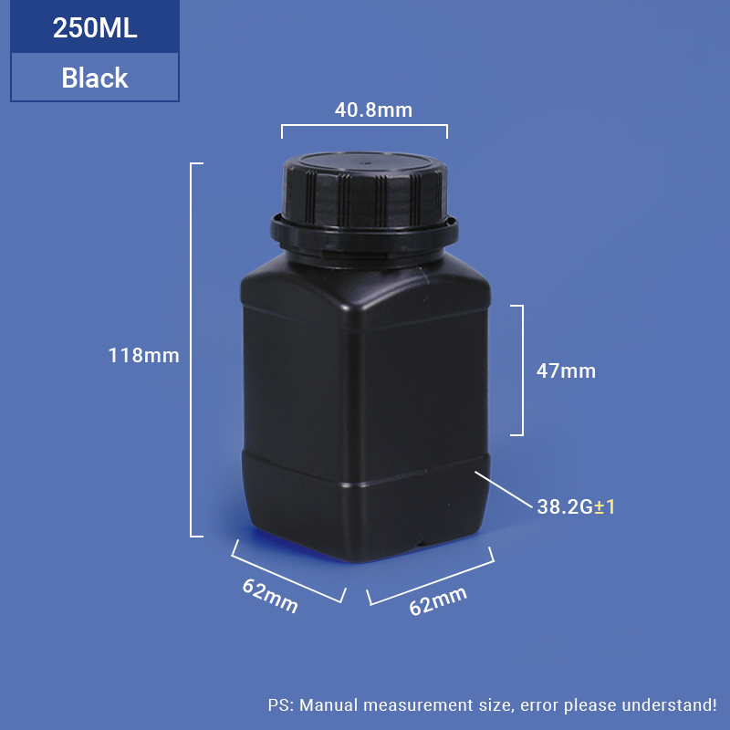 250ml 500ml 1L BPA Free Empty Liquid Container for Laboratory Reagent Dispensing