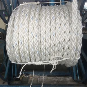 8 Strand 80mm Polypropylene Mooring Rope For Ship Mooring
