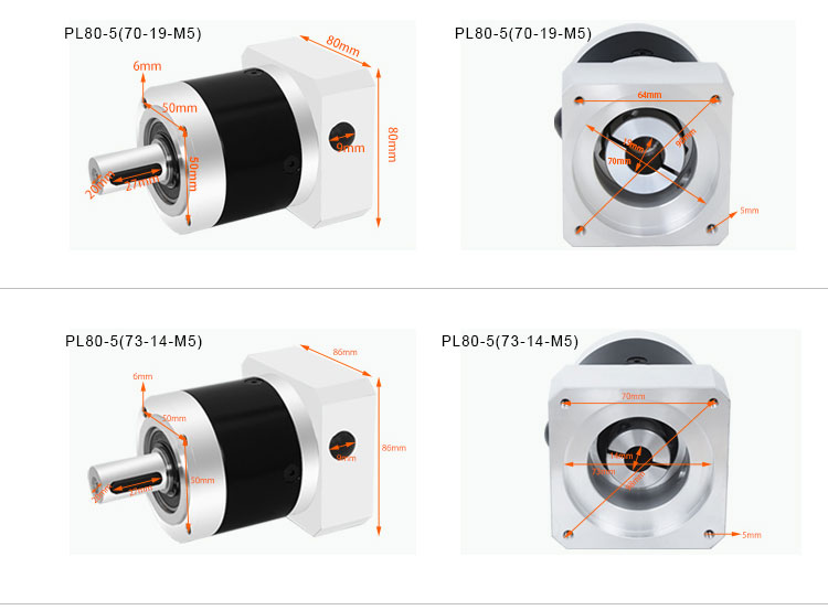 8.5-680nm Output Torque High Precision Helical Gearbox Planetary Reducer for Construction Works