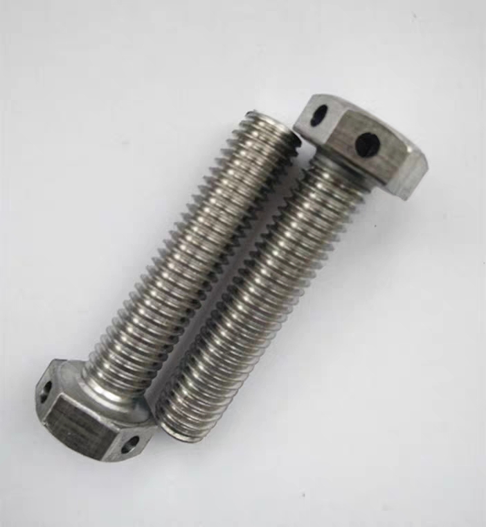 Hex Bolt With Hole For Cotter Pin In The Middle Head Or End M3-M100 DIN ANSI Standard