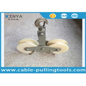 25KN OH Line Stringing Wheel Tandem Unit Stringing Pulley For Stringing