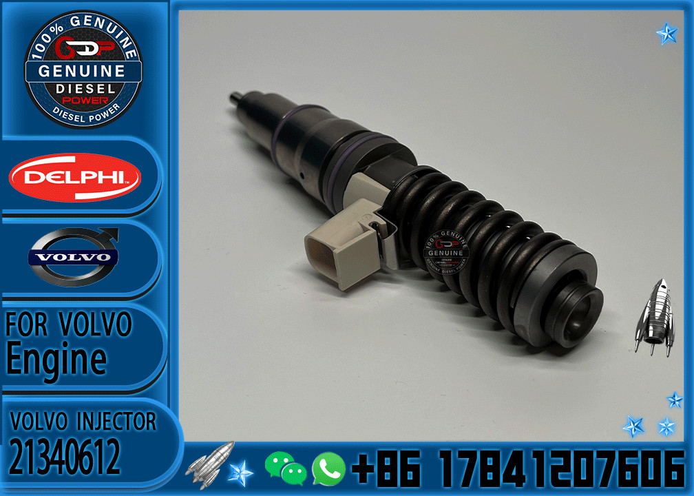 Diesel Engine Fuel Injector OEM 21340611 21340612 21371672 injector for Truck EC380D EC480D
