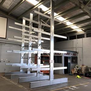 Q235B Cantilever Racking System 8m Auto Industrial Cantilever Shelving