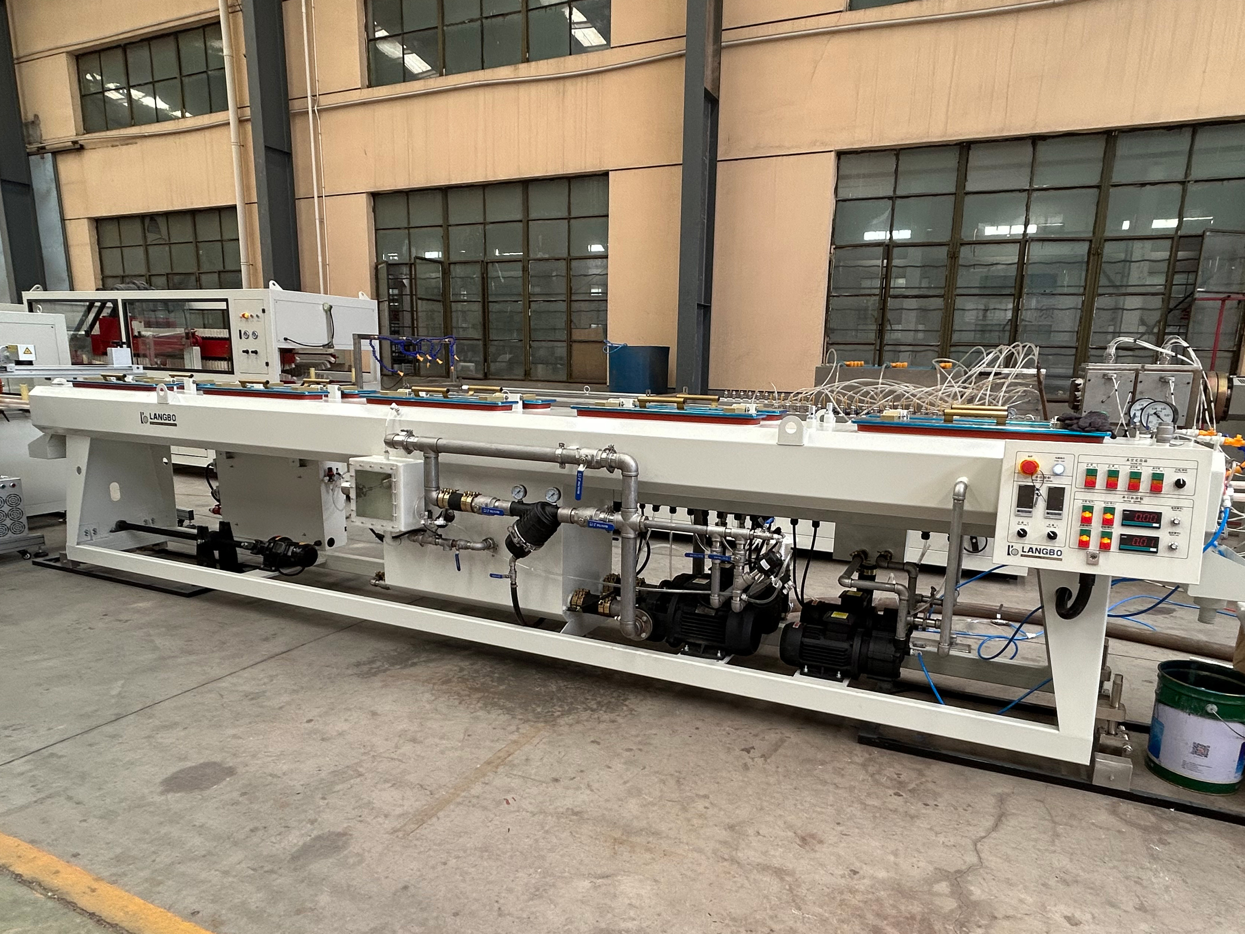 20-110mm Pvc Pipe Extrusion Line Making Line With 65/132 Conical Twin Screw Extruder