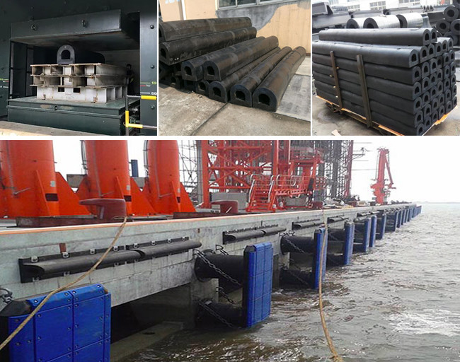 Hollow Section Boat D Type Fenders / Rubber Bumper Dock Protection