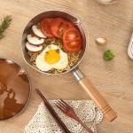  Elegant Hammered Convenient Design  Japanese Sauce Pan Traditional With Wood Handle Manufactures