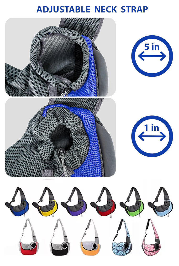 Pet Travel Bag Neck Sling Strap Stuff Tote Adjustable Backpack Cat Dog Carrier Bag