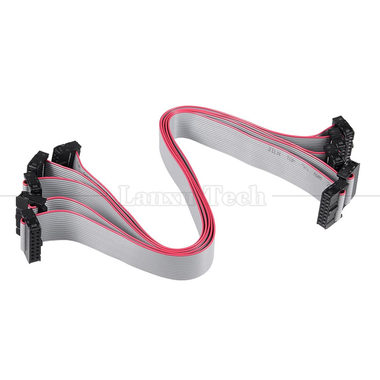 6 8 10 12 14 16 18 20 24 26 30 32 34 40 50 60 64 PIN 1.27mm Pitch IDC 2.54mm 2.0mm Connector Grey Flat Ribbon Wire Cable