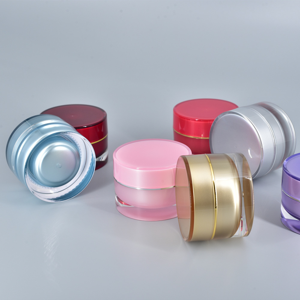 Eco Friendly Portable Containers 5ml 10g 20g Face Cream Jar Traveling Plastic Pot Jars for UV Nail Gel Cosmetic Packaging
