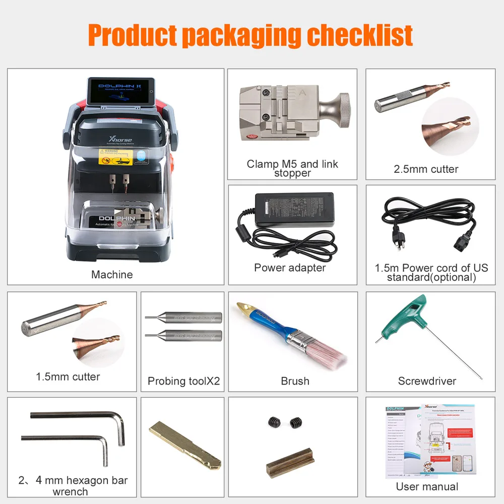 Xhorse Dolphin II XP-005L XP005L Key Cutting Machine with Adjustable Screen Xhorse Dolphin XP005L VVDI MAX PRO VVDI PROG