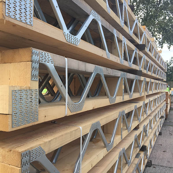 Outdoor Construction Silver Wooden Roof Sheet Metal Building Materials with Web Joists