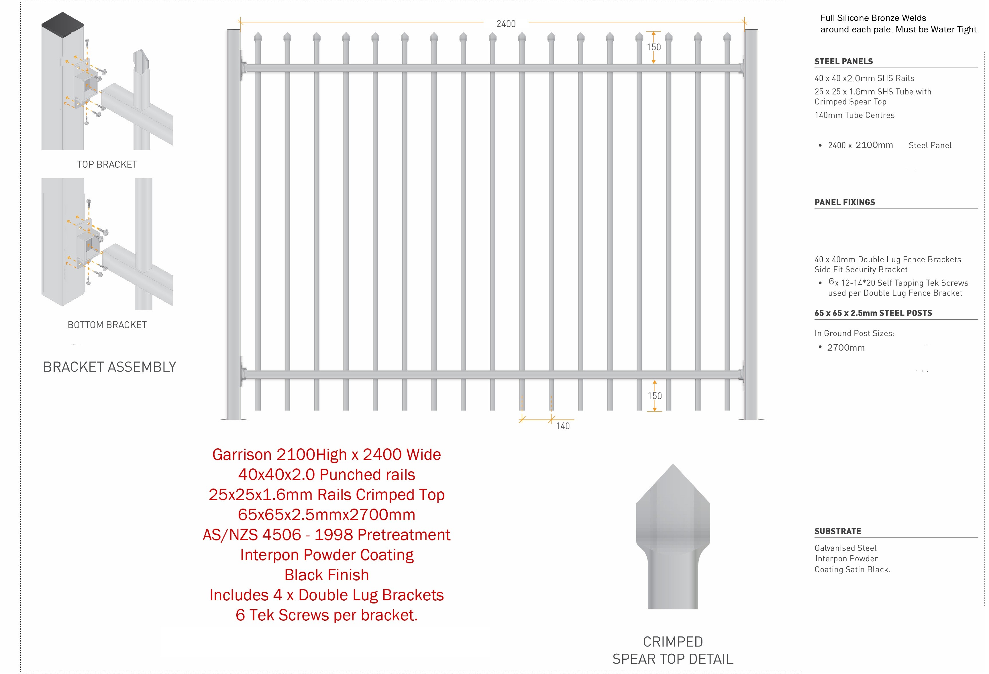 Garrison Security Tubular Fence