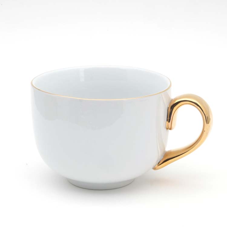 Advertising Gifts Gold Handle Mug Personalized Ceramic Coffee Mug Cup Make Tea