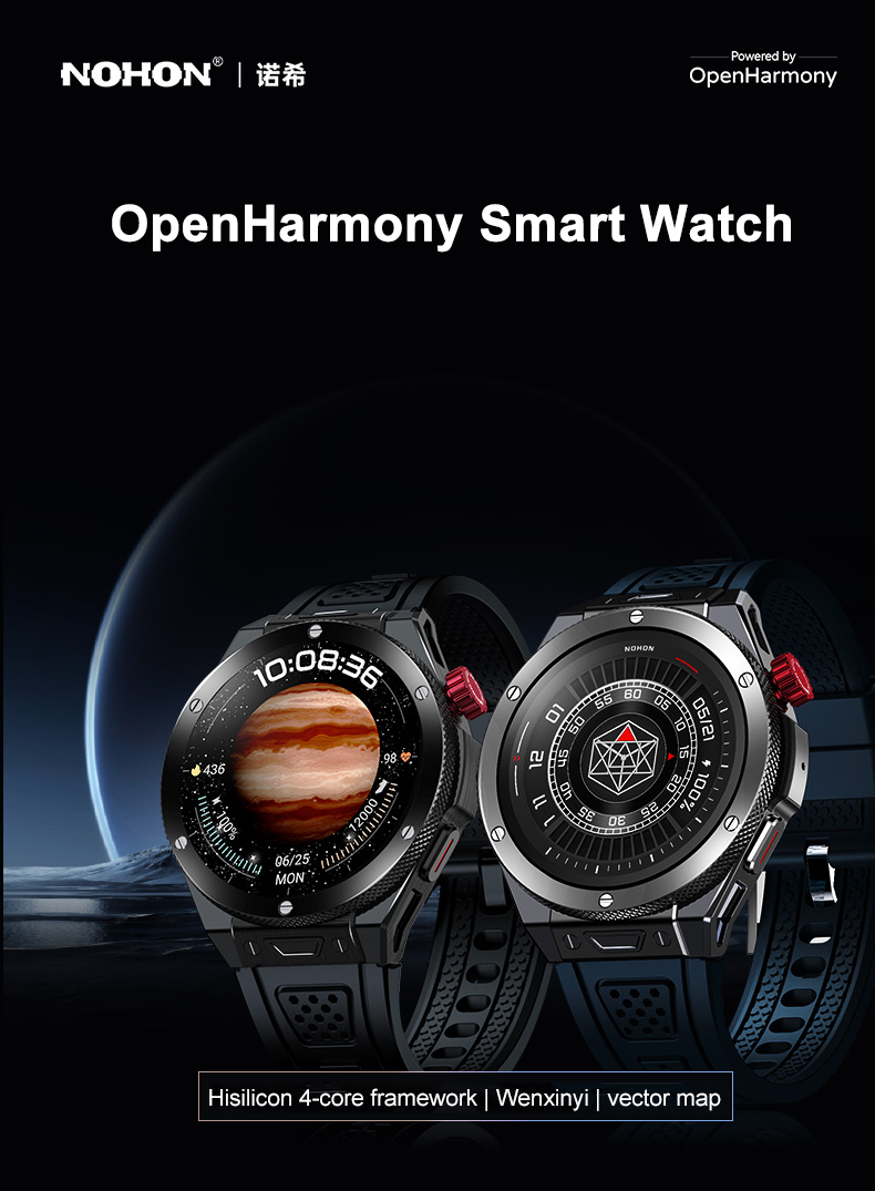 NEW NOH-ON N18 SmartWatch Health Monitoring Men Women OpenHarmony Tracker Full Touch Screen Smart Watch