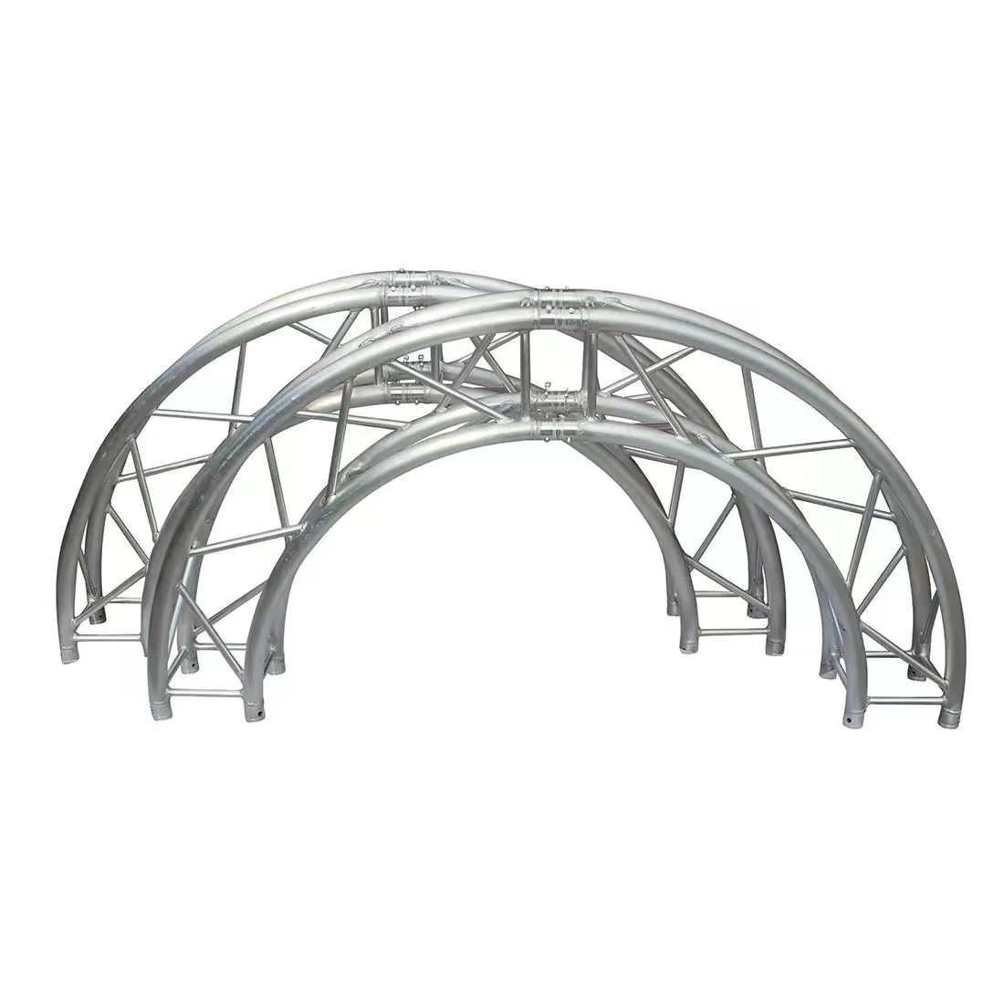 Aluminum Alloy Curved Roof Truss , Music Concert Circular Lighting Truss