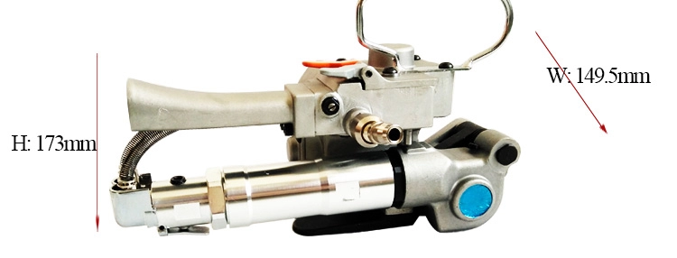 Suitable Width 13-25mm Pneumatic PET Strapping Machine with Friction Welding Sealing