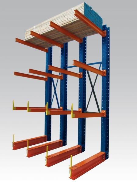 Lumber Cantilever High Loading Capacity Heavy Duty Storage Racks Cantilevered