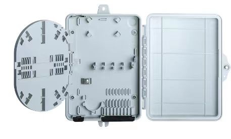 2-8 Fiber Capacity Fiber Optic Termination Box Compatible with PLC Splitter and SC/LC Adapter