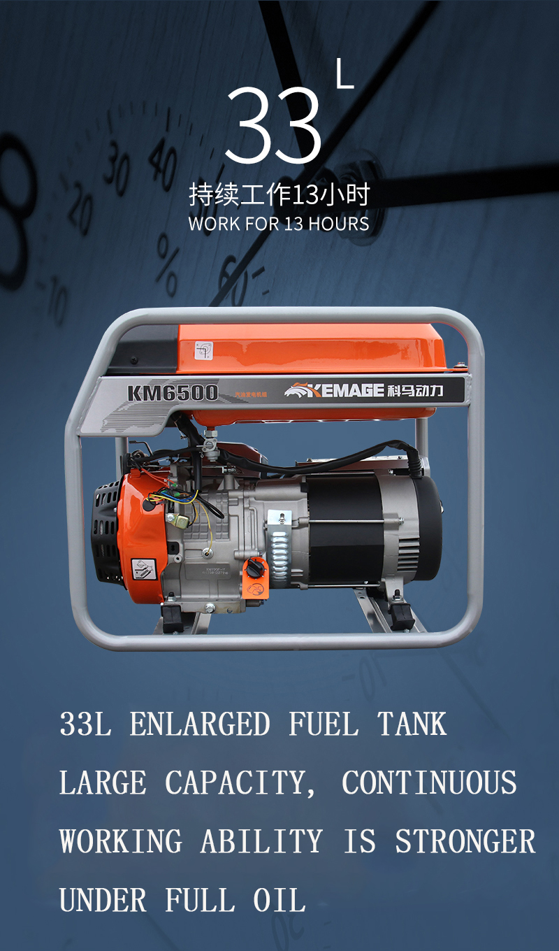 HN Model Gasoline Power Generators 4800-4KW Single Phase Gasoline Generator