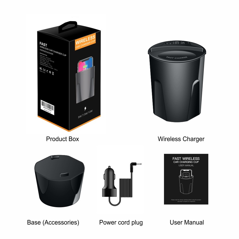 Power Protection Fast Charging Car Chargers with Wireless Charging Cable Charging
