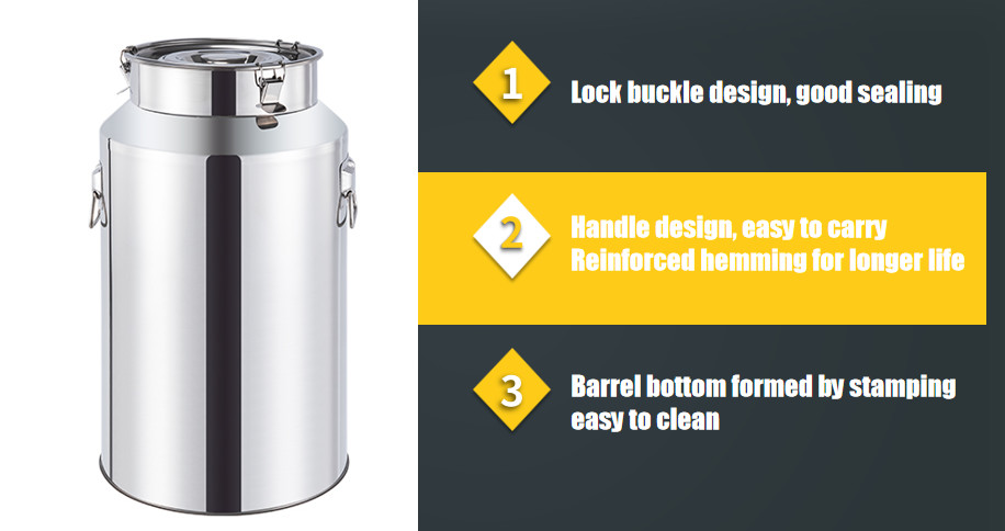 40L SS304 Cow Sheep Used Soybean Soaking Tank Evaporated Milk Cans