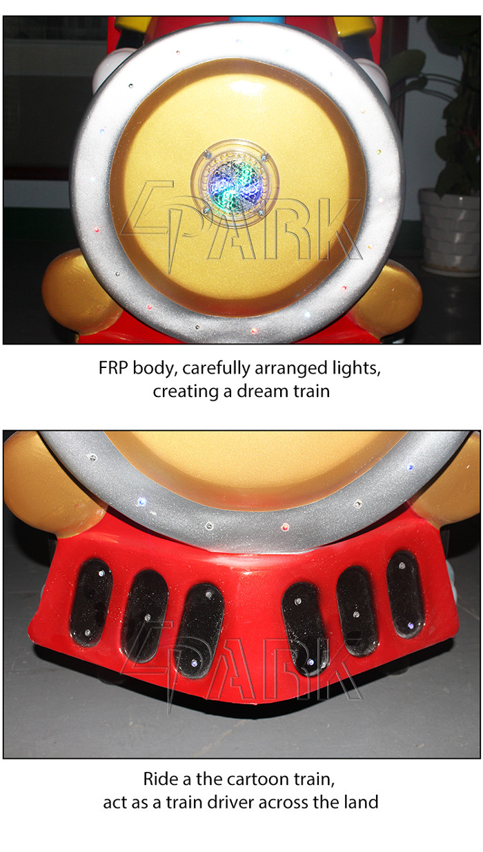 Swing Car Kiddy Ride Machine With Colorful LED For Business Purpose