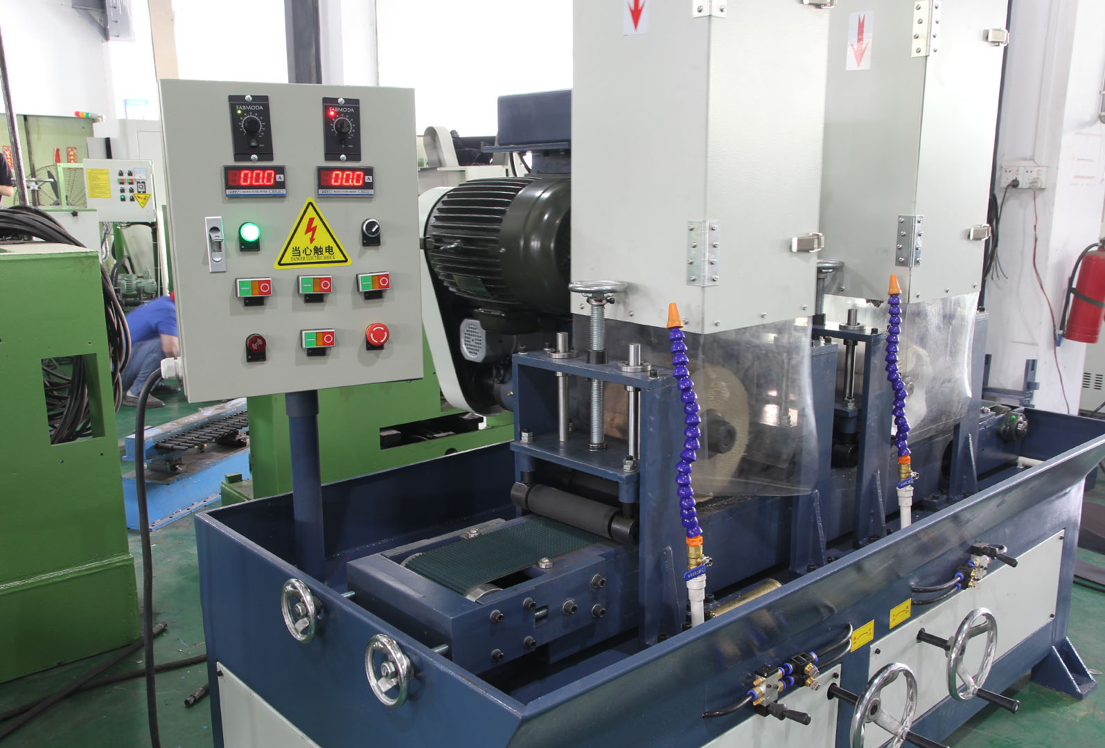 Abrasive Belt Water Grinding Sand Machine 2 Grinding Head Wet Flat Surface