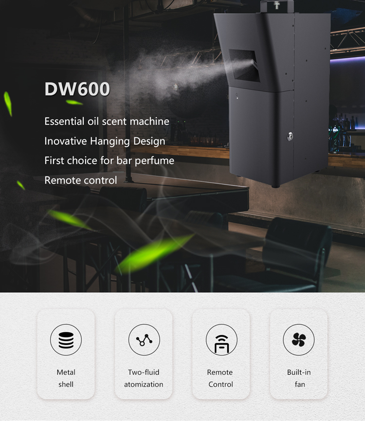 High Quality 500ML Capacity Aroma Diffuser Intelligent Remote Control Large Coverage Hanging Wall-Mounted Scent Machine