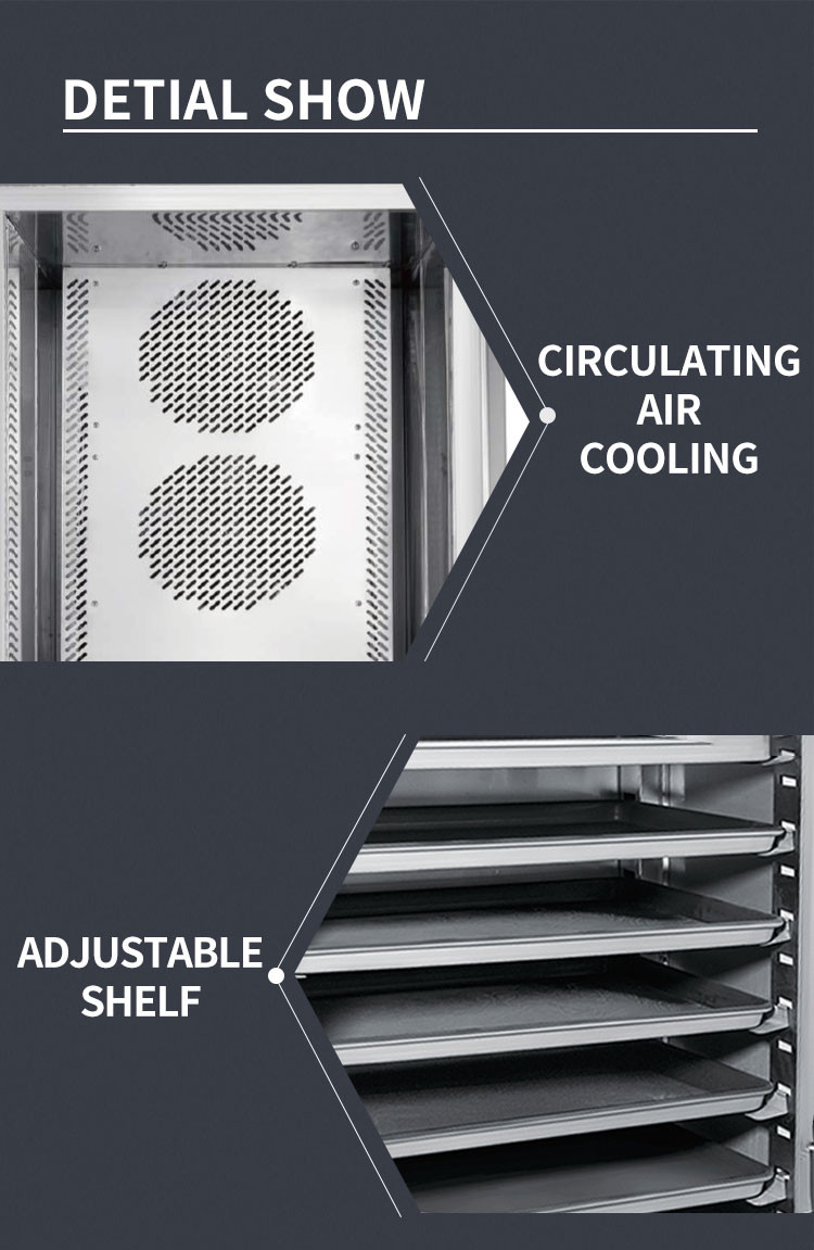 Rapid Industrial Blast Chillers 5 10 15 Trays Commercial Blast Freezer