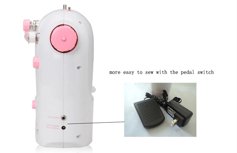 Adjustable Stitch Length Portable Buttonhole Sewing Machine for Household Sewing