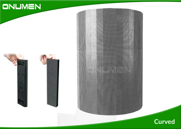 P6 Outdoor Curved LED Screen / RGB Led Strip Display Screen With 2000nits Resolution