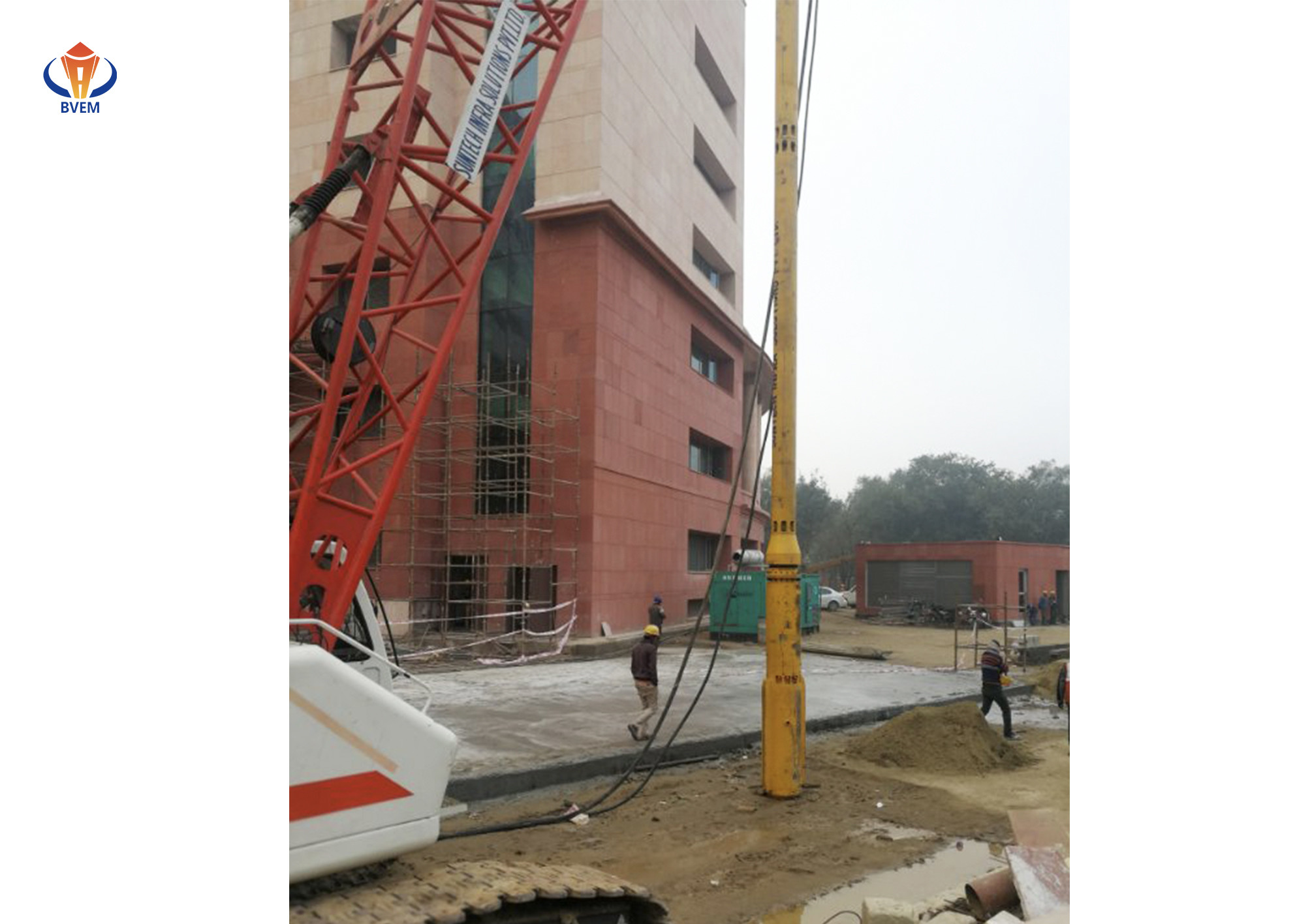 Steel Qualified Top Feed Vibroflot Compaction Machine Long Service Life