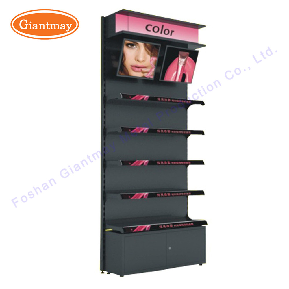 Floor Light Box Cosmetic Retail Shop Display Exhibition Stand