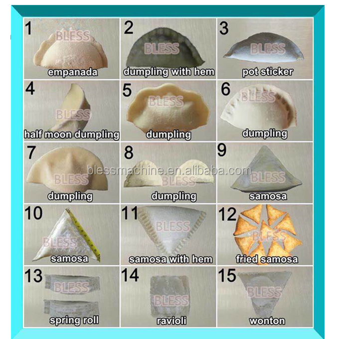 Dumpling Making Machine for Samosa Empanada 6000pcs/h