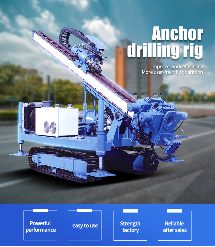 200m Full Hydraulic Rotary Anchor Mining Drilling Machine
