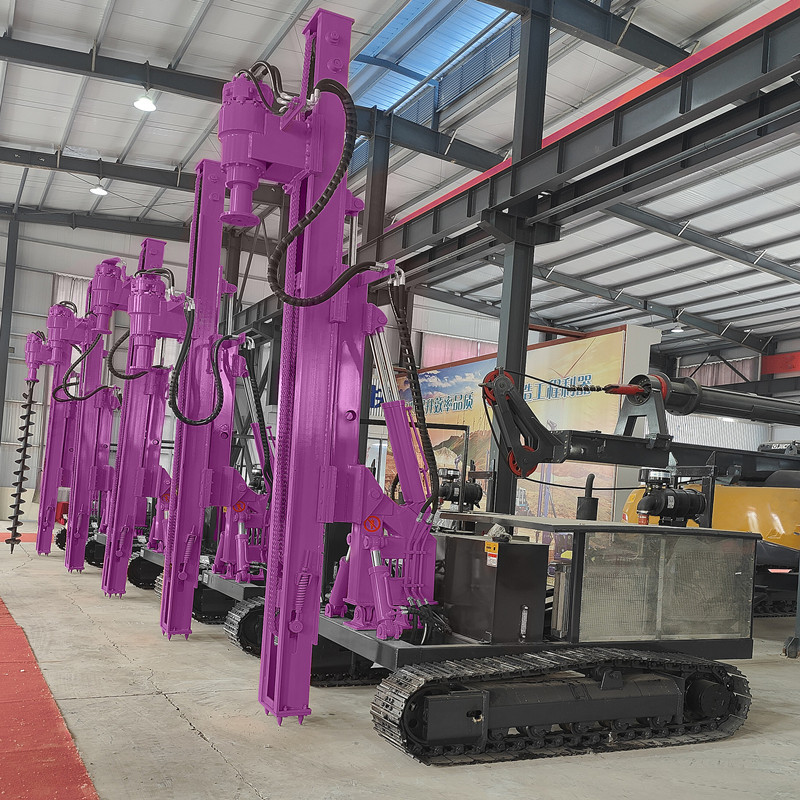 Pile Driving Rig Portable Solar Piling Machinery Hydraulic Diesel Pile Driver Machine