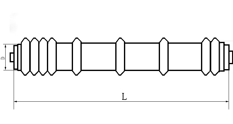 10KG Red Standard Steel Belt Conveyor Rollers for Mining Conveyor