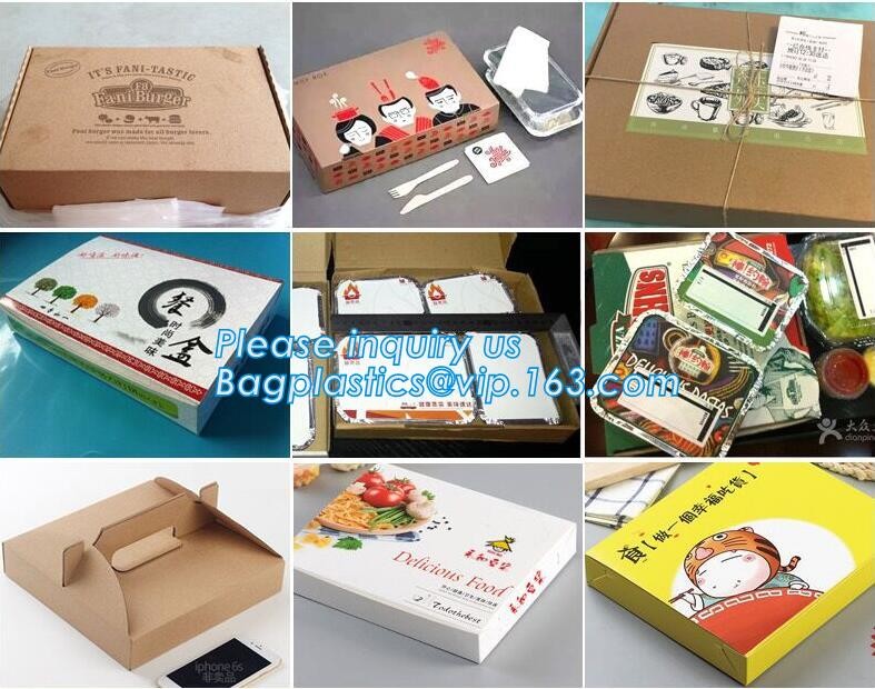 Cheap Cardboard foldable kraft paper lunch box with window,Lunch noodle fast food kraft paper box by customized logo pri