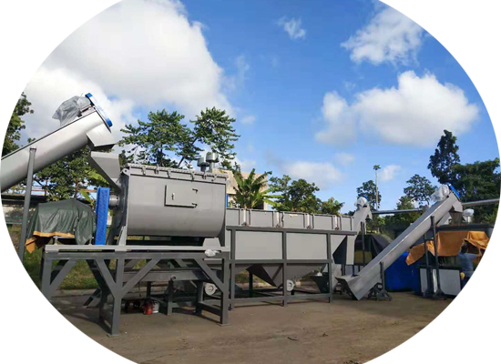 300-1500kg/H Plastic Washing Recycling Machine 120kw HDPE Washing Line