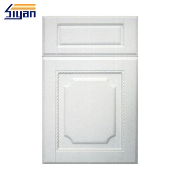 European Style Replacement Kitchen Unit Doors Cnc Carved Mdf White Color