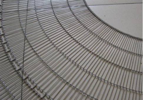Metal Ladder Chain 316 Stainless Mesh Conveyor Belt Baking And Frying
