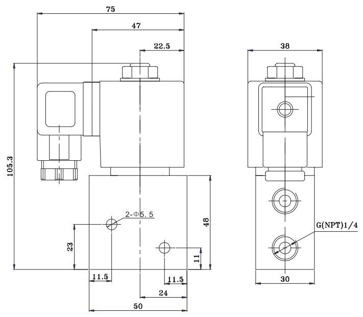 ASCO Type 1/4'' 3 Way Stainless Steel Solenoid Valve 327 8327 Series