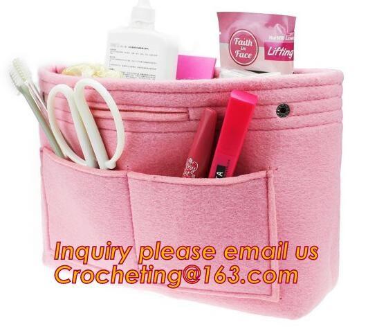 cute nursery felt box, Best selling wholesale felt purse organizer insert, Best