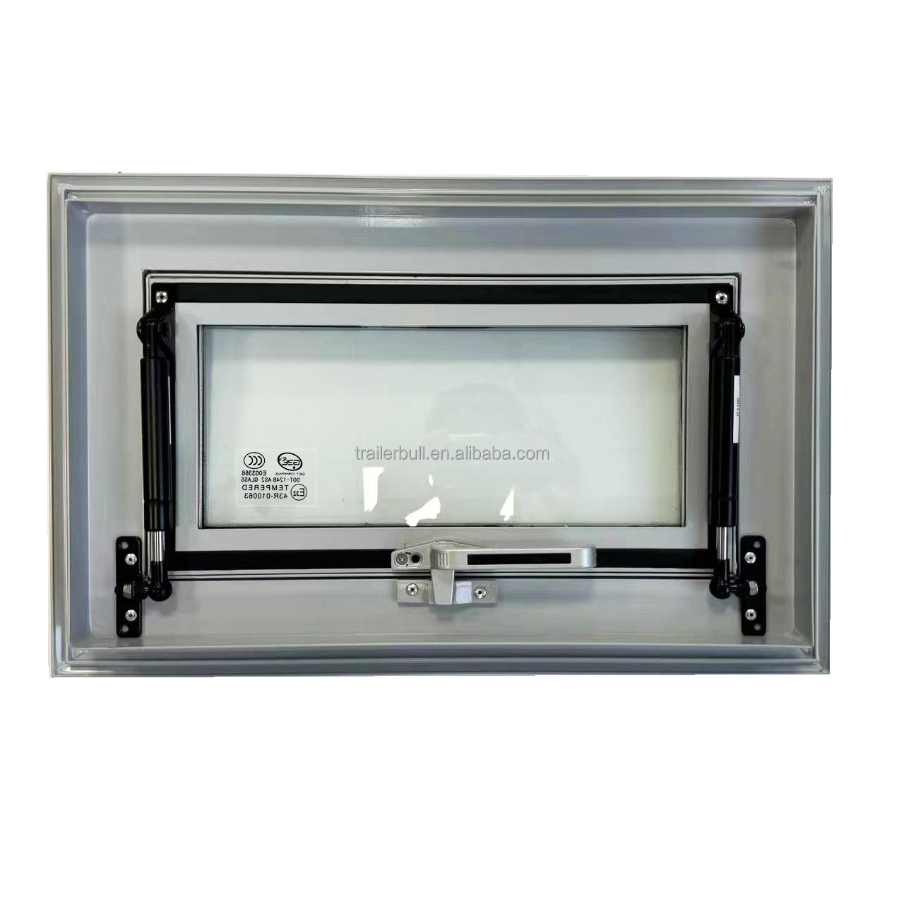 Max. Open at 65 Degrees Customizable Tempered Glass Expedition Windows for RV Trailers