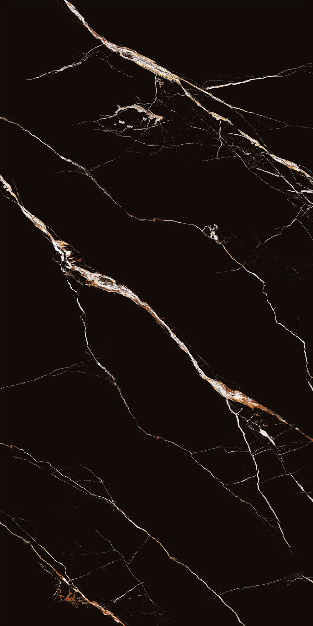 Black 1600x3200mm Big Slabs And Matt Glazed Porcelain Sintered Stone Slab For Bedroom Design