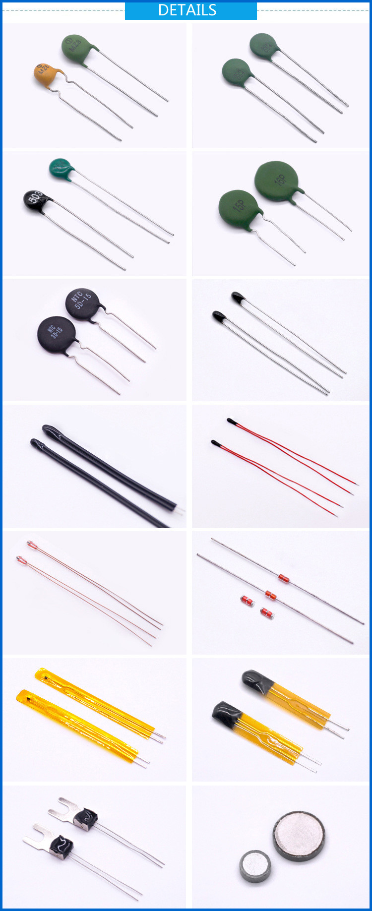 NTC PTC Thermistor MF11-103K 10K 10% B4050 450mW With Pitch 2.5mm 5mm